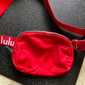lululemon athletica Red Crossbody Belt Bag